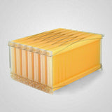 Neweast 7Pcs Flow Bee Comb Hive Frames For Wooden Beekeeping Beehive House - Low Angle