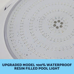 Resin Filled Swimming Pool LED Light 12V 55W RGB Remote Control Memory Function