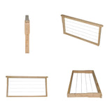 10x Wire Beehive Frame Assembled Wood Steel Unwaxed Deep Hive Frames Beekeeping - Front View