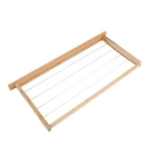 10x Wire Beehive Frame Assembled Wood Steel Unwaxed Deep Hive Frames Beekeeping - Top-Down View