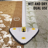 Rag for 360 rotatable adjustable triangle lazy cleaning mop AU - Top-Down View