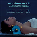 Neck Traction Pillow Original Cloud Shape Neck Stretcher Cervical Pain Relief AU - Side View