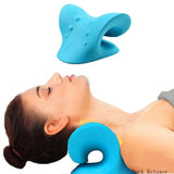 Neck Traction Pillow Original Cloud Shape Neck Stretcher Cervical Pain Relief AU - Top-Down View