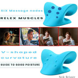 Neck Traction Pillow Original Cloud Shape Neck Stretcher Cervical Pain Relief AU - Low Angle