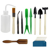 30X Mini Garden Hand Tools Transplanting Succulent Plant Gardening Tool Rake Set - Low Angle