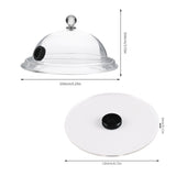 2xSmoking Gun Lid Dome Cover for Smoking Infusion Smoker Gun Meat Grill BBQ 16cm - Low Angle