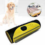 Pet Dog Cat Hair Fur Deshedding Shedding Trimmer Grooming Roll Comb Brush yellow - Front View