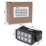 BROUIT LED Motion Sensor Head Torch Headlight Rechargeable Headlamp Waterproof - Side View