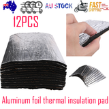 12PCS Car Engine Bay Bonnet Sound Deadener Noise Insulation Foam Proofing Heat