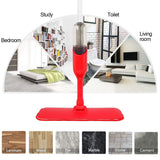 Spray Flat Mop Microfiber Pads Floor/Tile Kitchen Bathroom Living room Cleaning - Rear View