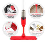 Spray Flat Mop Microfiber Pads Floor/Tile Kitchen Bathroom Living room Cleaning - Close-Up Angle