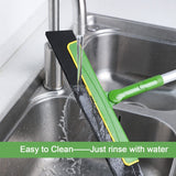 Green Floor Squeegee WiperBroom Floor Tile Cleaning Household Extendable Handle - Extra Image