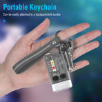 V10 LED Keychain EDC Flashlight USB Rechargeable Magnetic Torch Work Lamp