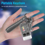 V10 LED Keychain EDC Flashlight USB Rechargeable Magnetic Torch Work Lamp - 45-Degree Angle