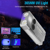 V10 LED Keychain EDC Flashlight USB Rechargeable Magnetic Torch Work Lamp - Extra Image