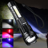 Super Bright 30W 14LED Flashlight White Laser Tactical Torch Lamp for Camping AU
