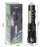 Super Bright 30W 14LED Flashlight White Laser Tactical Torch Lamp for Camping AU - Extra Image