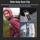 Mini Flashlight Keychain USB Rechargeable Cob Waterproof Portable Led Work Light - Top-Down View
