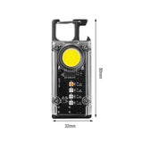 Mini Flashlight Keychain USB Rechargeable Cob Waterproof Portable Led Work Light - Extra Image