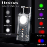 Mini Flashlight Keychain USB Rechargeable Cob Waterproof Portable Led Work Light - Extra Image