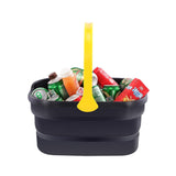 10L Washing/Storage Bucket Folding Portable Mop/Food/Drink Home/Outdoor Camping - 45-Degree Angle