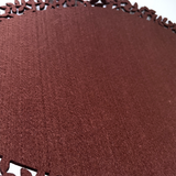 4Pc Leaf Edge Felt Placemats Heat Insulation Coffee Cup Mat Table Decor At First - Side View