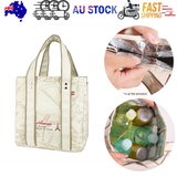 Portable 22*11.5*25cm Insulated Lunch Bag Food Container Picnic Storage Handbag