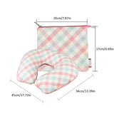 Inflatable U Shaped Travel Neck Pillow Portable Car Flight Head Rest Cushion
