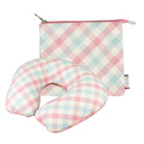 Inflatable U Shaped Travel Neck Pillow Portable Car Flight Head Rest Cushion - 45-Degree Angle