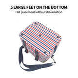 Red Insulated Picnic Bag Thermal Cooler Portable Lunch Food Tote Carry Storage Bag - Front View