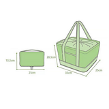 Large Supermarket Shopping Bag Eco Grocery Shoulder Bag Tote Foldable Reusable - Top-Down View