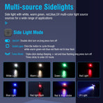V10 EDC Keychain Flashlight Type-C Rechargeable Lamp Camping Fishing Torch With Magnet UV Light