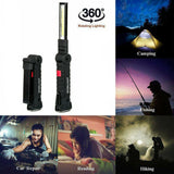 Portable COB LED Work Light Car Garage Mechanic USB Rechargeable Torch Lamp AU - Rear View