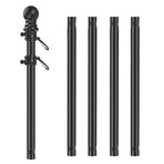 1.8M Flag Pole Kit Stainless Steel Flag Pole Kit Swivel Flagpole Ring for House
