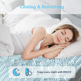 7 Zone Memory Foam Topper Mattress Toppers Cool Gel Pad Mat Medium Firm 8cm Thick 137cm x 190cm - 45-Degree Angle
