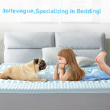 7 Zone Memory Foam Topper Mattress Toppers Cool Gel Pad Mat Medium Firm 8cm Thick 137cm x 190cm - Extra Image
