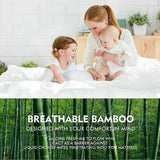 Bamboo Pillowtop Mattress Topper Luxury Bedding Mat Pad Protector Cover Single 90 x 190 cm - Extra Image