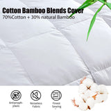 Goose Feather Down Quilt 500 GSM Duvet Doonas King:240x210cm - Rear View