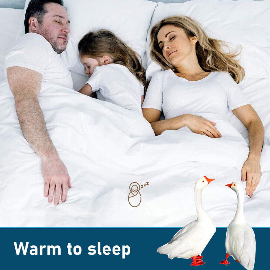 Goose Feather Down Quilt 500 GSM Duvet Doonas King:240x210cm