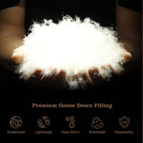 Goose Feather Down Quilt 500 GSM Duvet Doonas Queen:210x210cm - Front View