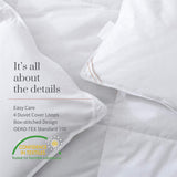 Goose Feather Down Quilt 500 GSM Duvet Doonas Queen:210x210cm