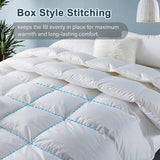 Goose Feather Down Quilt 700 GSM Duvet DoonasQueen:210x210cm - Close-Up Angle