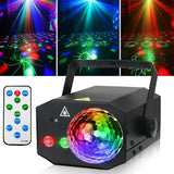 Dance Party Disco Ball Dj Disco Rave Stage Strobe Laser Lights Remote Control - Front View