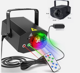 Dance Party Disco Ball Dj Disco Rave Stage Strobe Laser Lights Remote Control - Top-Down View