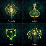 Warm White Fireworks 180 LED Fairy String Lights Starburst Solar Xmas Garden Night Lamp Hot NEW - 45-Degree Angle