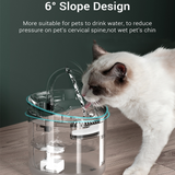 Electric Pet Water Fountain Cat Dog Automatic Sensor Drinking Dispenser Filter - Front View