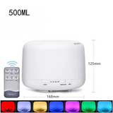 Aroma Aromatherapy Diffuser LED Oil Ultrasonic Air Humidifier Purifier 500ML white - Front View