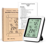 2024 Digital LCD Humidity Meter Indoor Hygrometer Thermometer Temperature NEW - Close-Up Angle