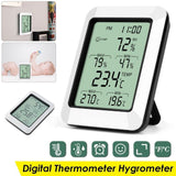 2024 Digital LCD Humidity Meter Indoor Hygrometer Thermometer Temperature NEW - Low Angle