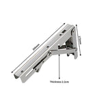 14"Stainless Steel Folding Table Bracket Shelf Bench 200kg Load Heavy Duty